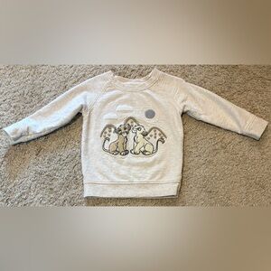 Monica+Andy Lion King Embroidered Crewneck Sweatshirt (for Amanda)